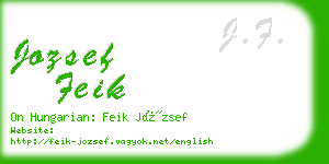 jozsef feik business card
